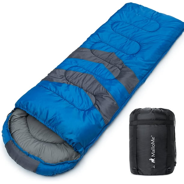 Waterproof Warm Splice Double Persons Portable Outdoor Warm Soft Cotton Filling Travel Lazy Bag Backpacking Envelope Down Sleeping Bags Winter Outdoor Camps Hiking Tourism Trip Sleeping Bed For Adult Camping Sleeping Bag